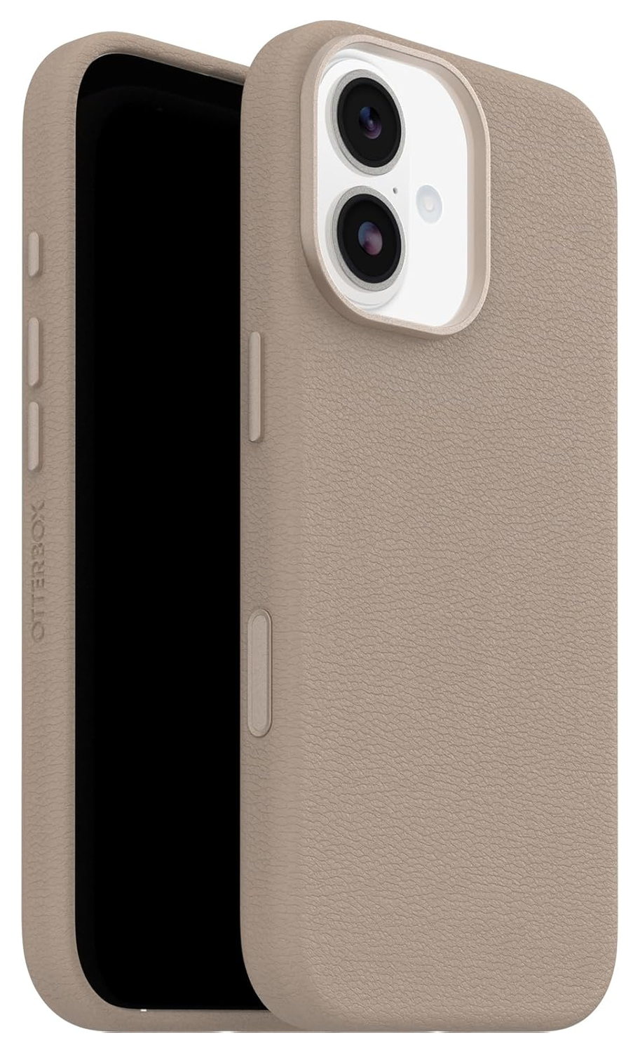 OtterBox Symmetry Cactus Leer MagSafe iPhone 17 Hoesje Grijs afbeelding 1