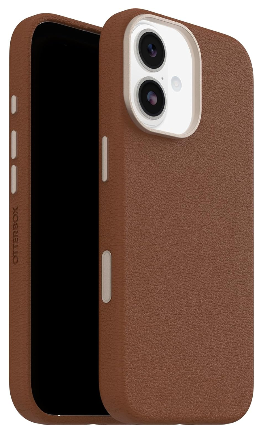 OtterBox Symmetry Cactus Leer MagSafe iPhone 17 Hoesje Bruin afbeelding 1