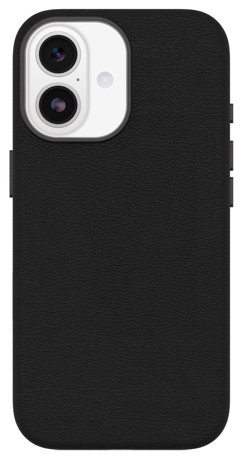 OtterBox Symmetry Cactus Leer MagSafe iPhone 17 Hoesje Zwart afbeelding 2