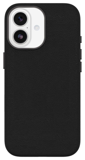 OtterBox Symmetry Cactus Leer MagSafe iPhone 17 Hoesje Zwart afbeelding 2