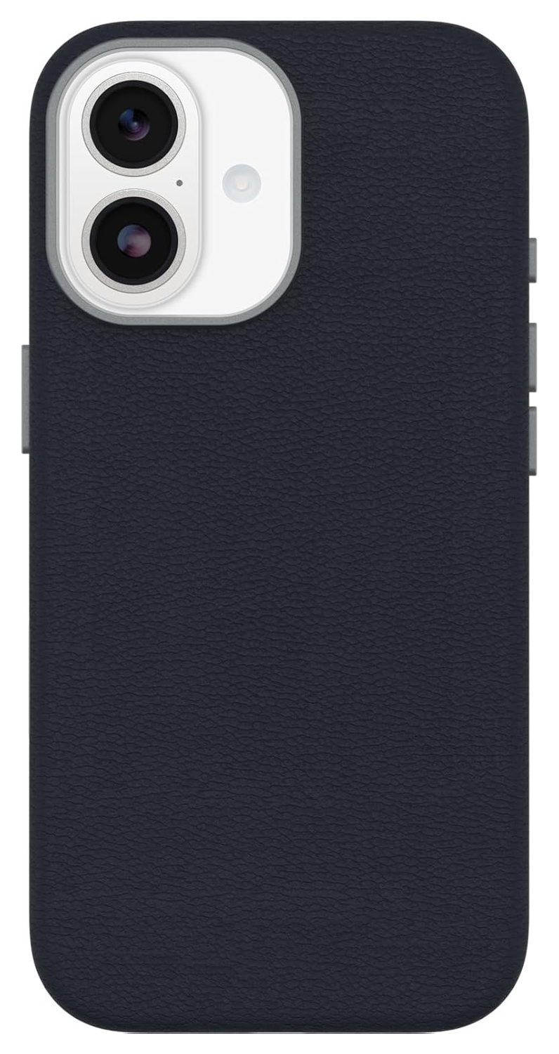 OtterBox Symmetry Cactus Leer MagSafe iPhone 17 Hoesje Blauw afbeelding 2