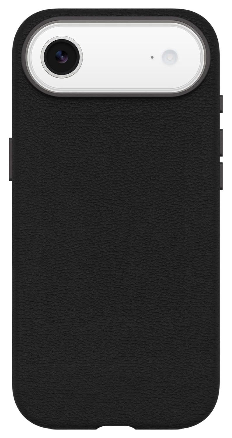 OtterBox Symmetry Cactus Leer MagSafe iPhone Air Hoesje Zwart afbeelding 2