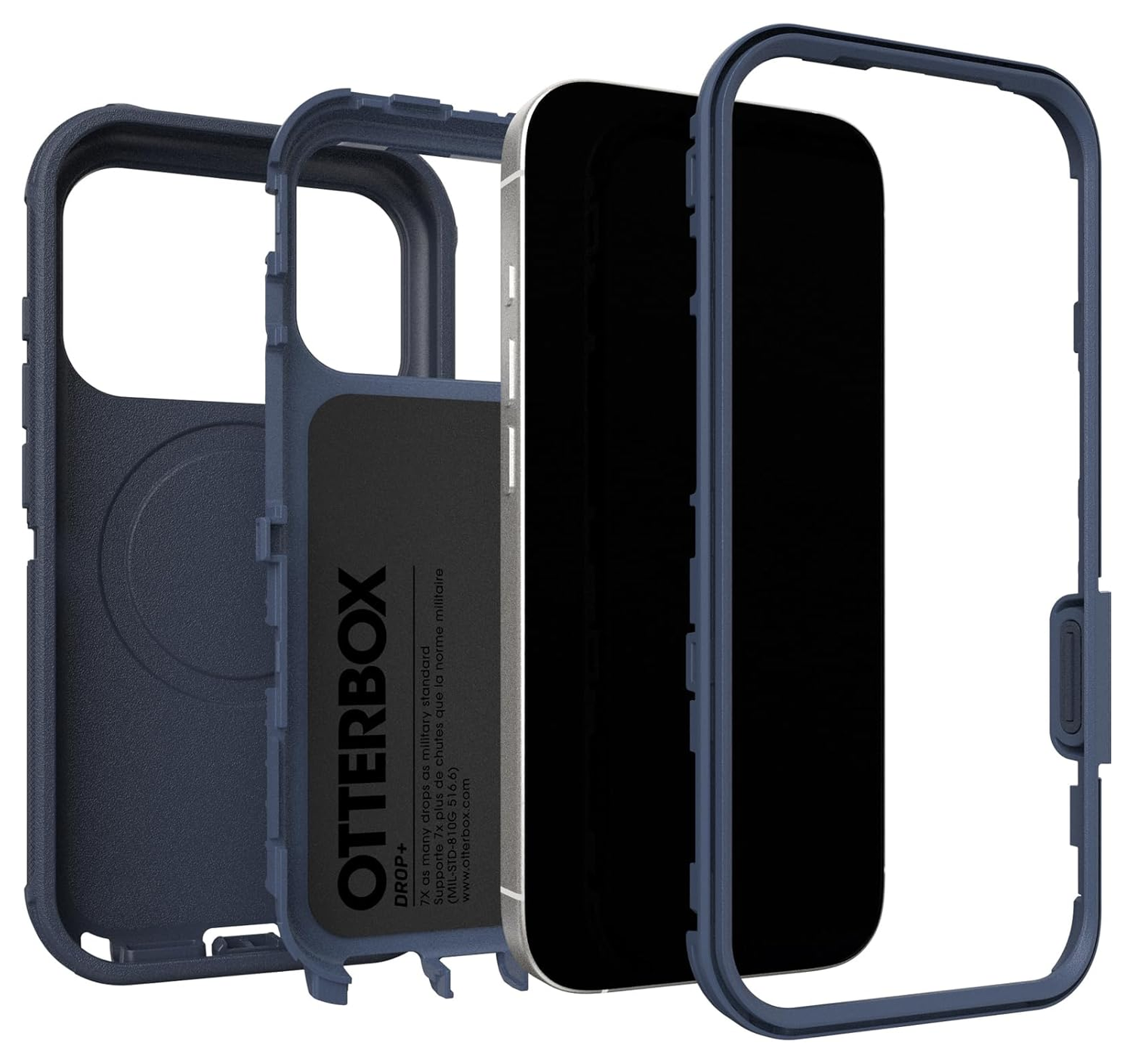 OtterBox Defender Pro MagSafe iPhone 17 Pro Hoesje Back Cover Blauw afbeelding 4