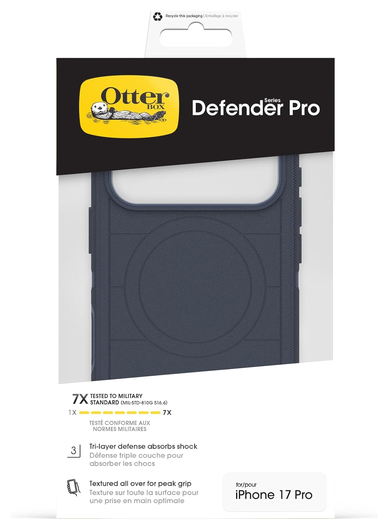 OtterBox Defender Pro MagSafe iPhone 17 Pro Hoesje Back Cover Blauw afbeelding 5