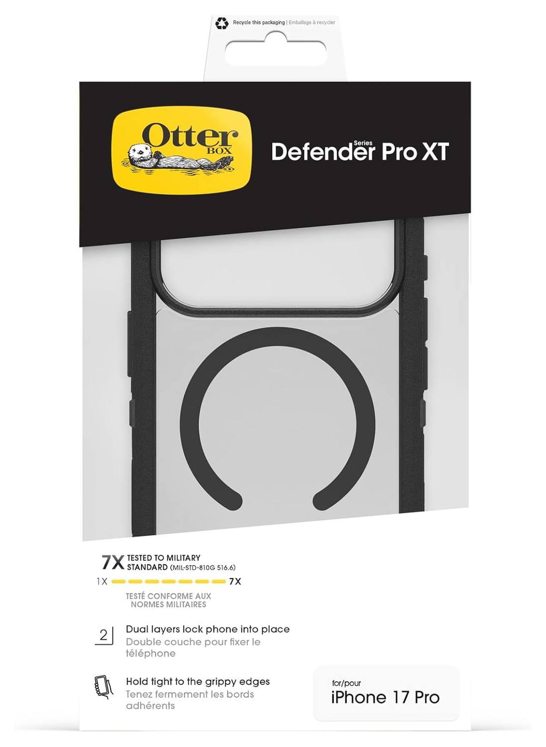 OtterBox Defender Pro XT iPhone 17 Pro Hoesje MagSafe Back Cover Zwart afbeelding 5