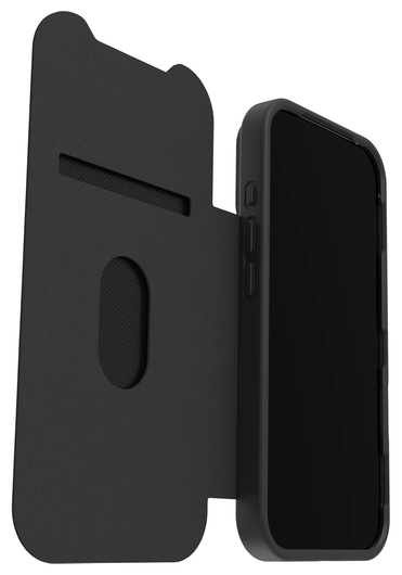 OtterBox React Folio iPhone 17 Pro Hoesje Book Case Transparant Zwart afbeelding 4