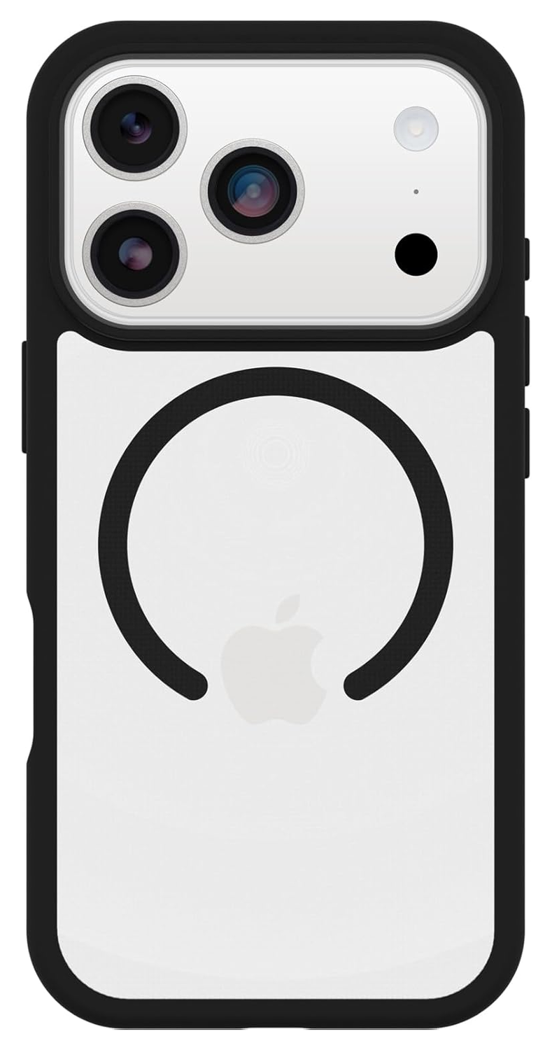 OtterBox React MagSafe Apple iPhone 17 Pro Hoesje Back Cover Zwart Transparant afbeelding 2