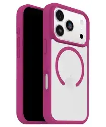 OtterBox React MagSafe Apple iPhone 17 Pro Hoesje Back Cover Roze Transparant afbeelding