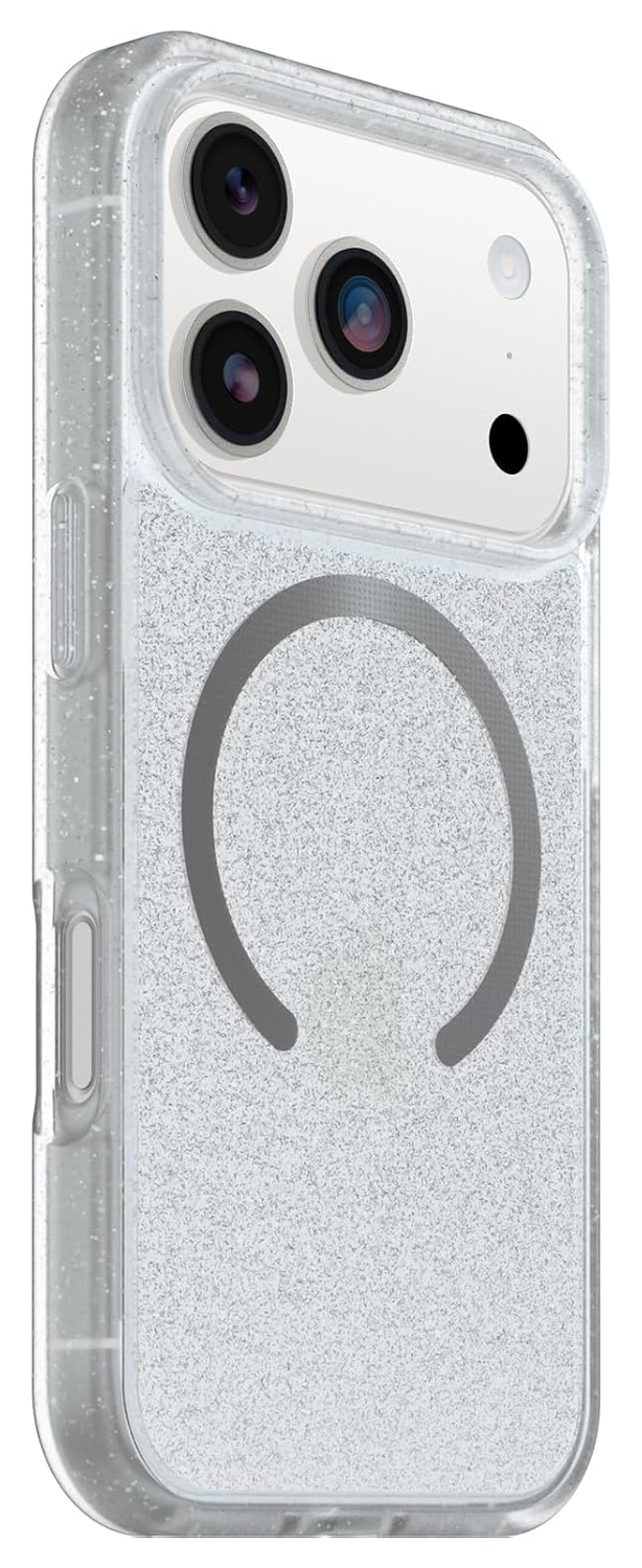 OtterBox React MagSafe Apple iPhone 17 Pro Hoesje Back Cover Glitter Transparant afbeelding 4