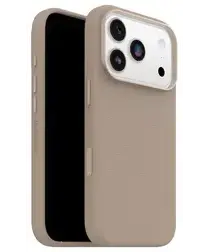 OtterBox Symmetry Cactus Leer MagSafe iPhone 17 Pro Hoesje Grijs afbeelding