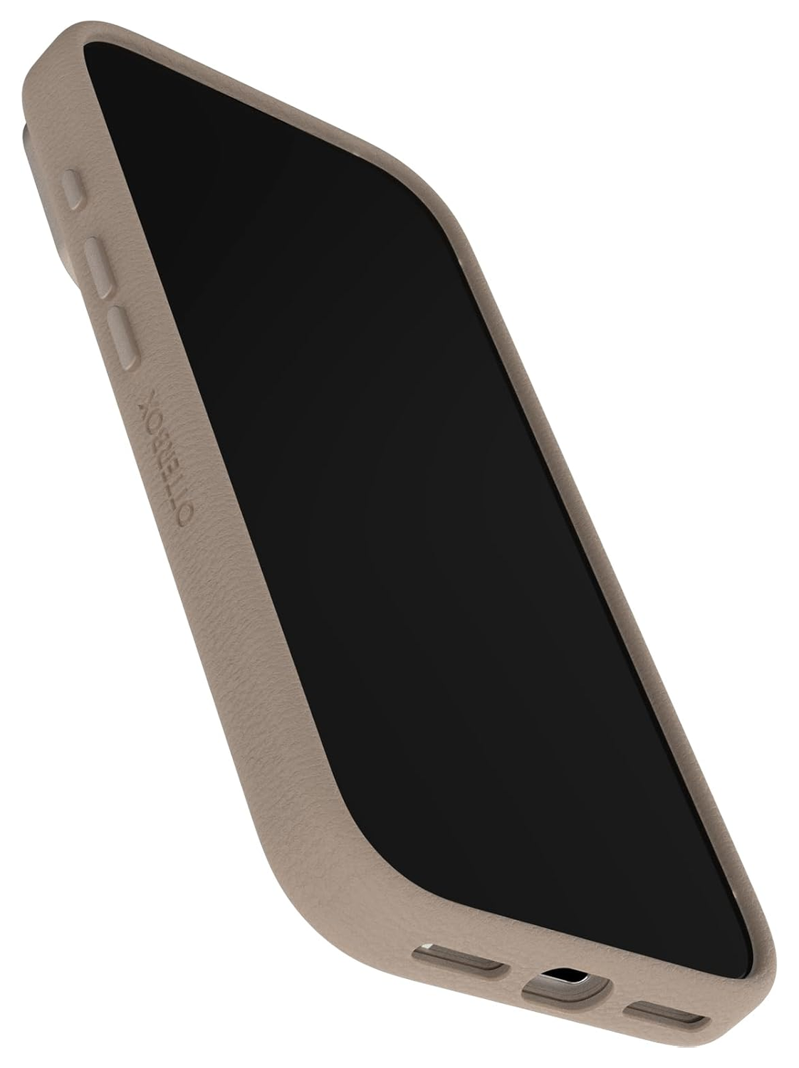 OtterBox Symmetry Cactus Leer MagSafe iPhone 17 Pro Hoesje Grijs afbeelding 3