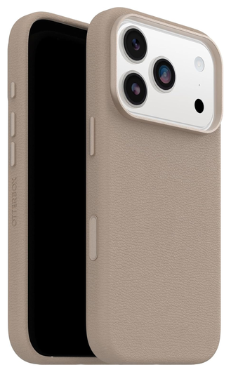 OtterBox Symmetry Cactus Leer MagSafe iPhone 17 Pro Hoesje Grijs afbeelding 1
