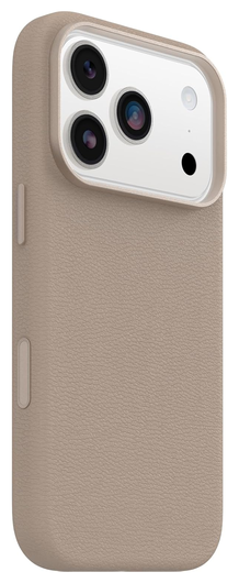 OtterBox Symmetry Cactus Leer MagSafe iPhone 17 Pro Hoesje Grijs afbeelding 4