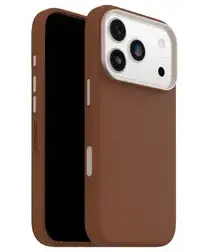 OtterBox Symmetry Cactus Leer MagSafe iPhone 17 Pro Hoesje Bruin afbeelding