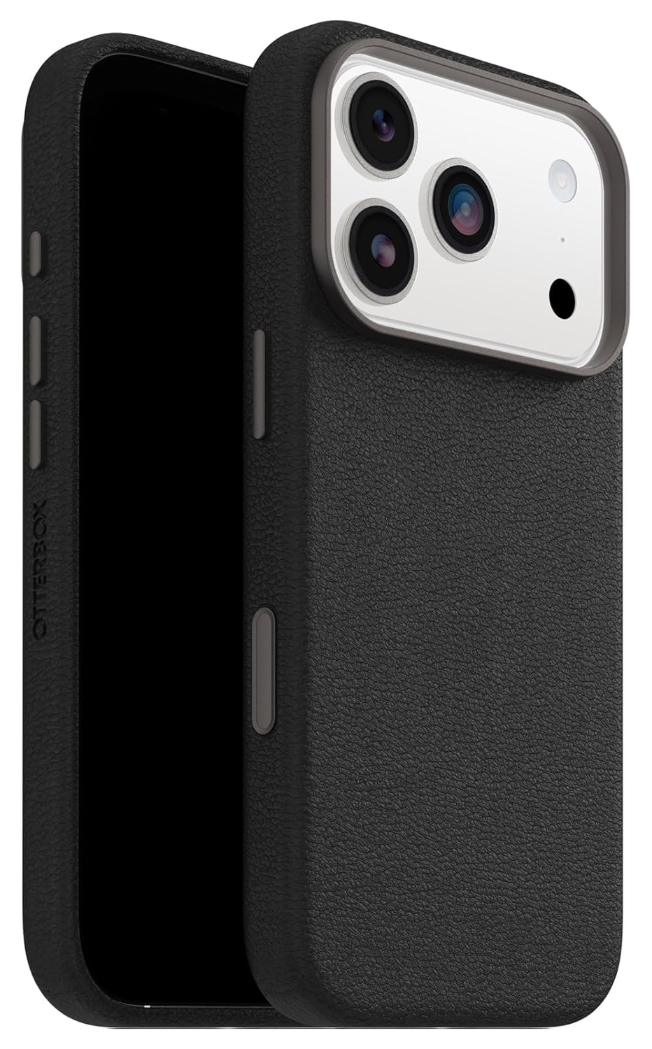 OtterBox Symmetry Cactus Leer MagSafe iPhone 17 Pro Hoesje Zwart afbeelding 1
