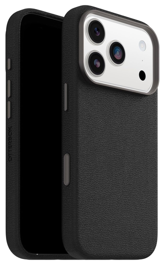 OtterBox Symmetry Cactus Leer MagSafe iPhone 17 Pro Hoesje Zwart afbeelding 1