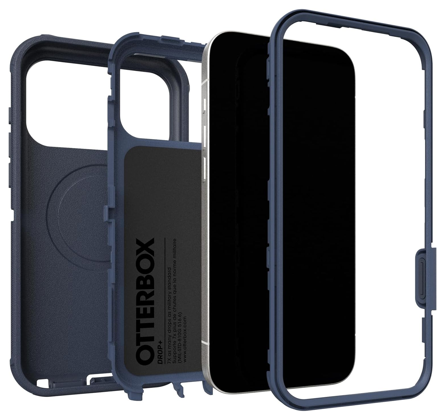 OtterBox Defender Pro MagSafe iPhone 17 Pro Max Hoesje Back Cover Blauw afbeelding 4