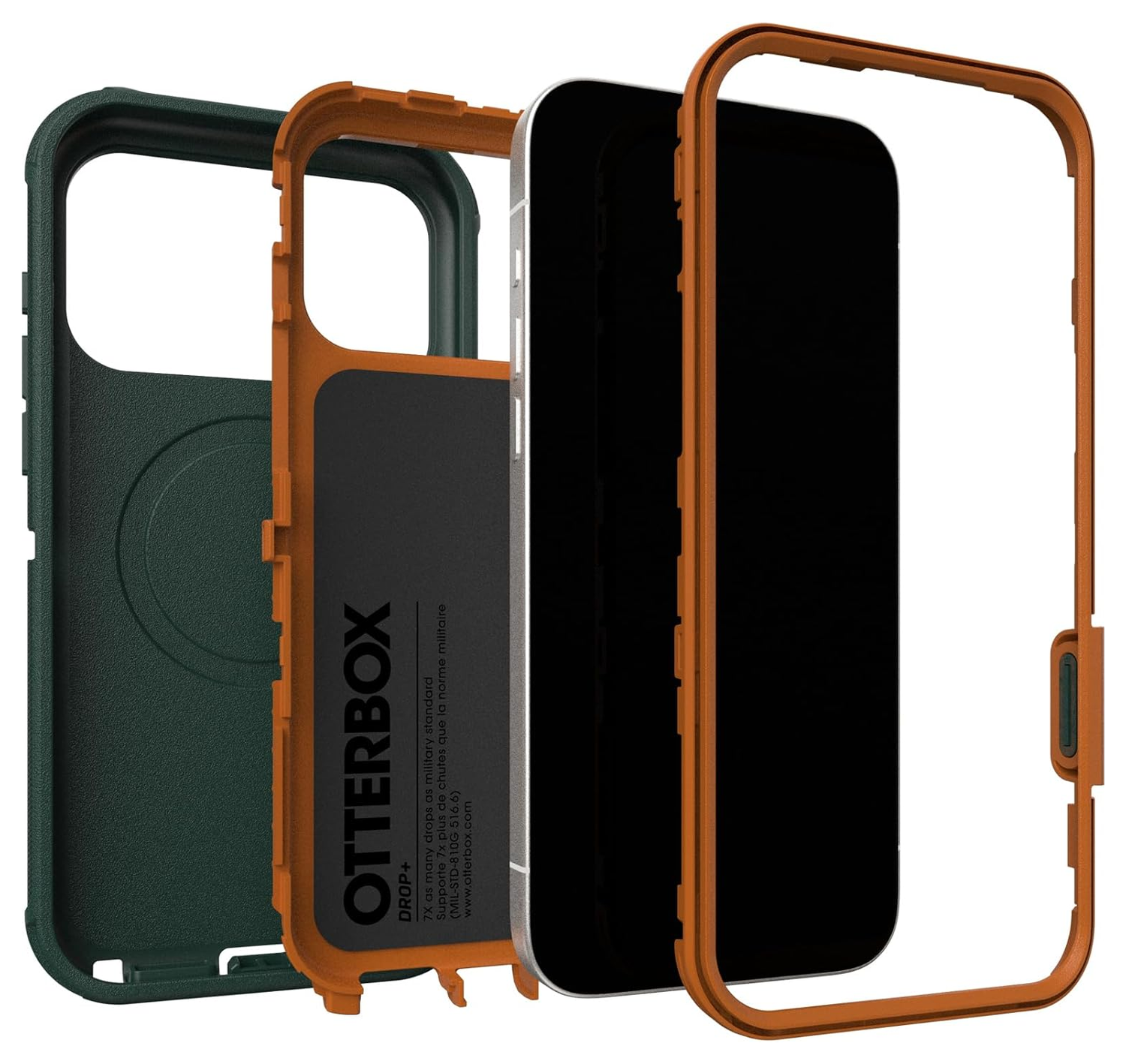 OtterBox Defender Pro MagSafe iPhone 17 Pro Max Hoesje Back Cover Groen afbeelding 4