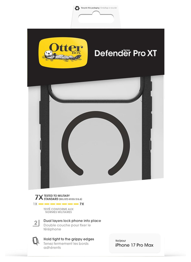 OtterBox Defender Pro XT iPhone 17 Pro Max Hoesje MagSafe Back Cover Zwart afbeelding 5