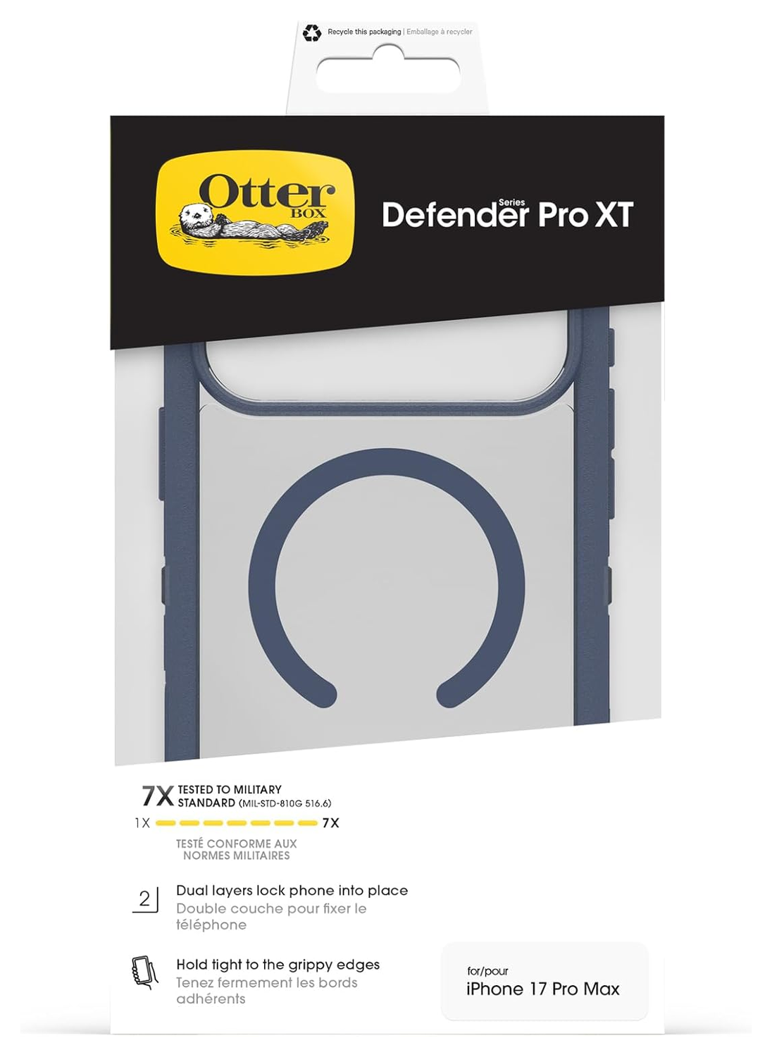 OtterBox Defender Pro XT iPhone 17 Pro Max Hoesje MagSafe Back Cover Blauw afbeelding 5