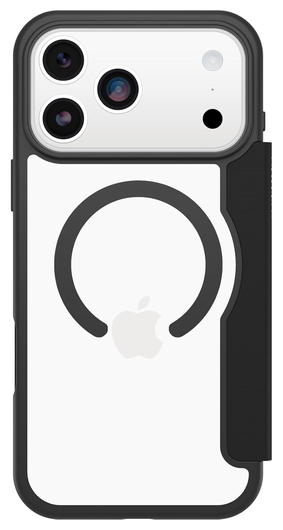 OtterBox React Folio iPhone 17 Pro Max Hoesje Book Case Transparant Zwart afbeelding 2
