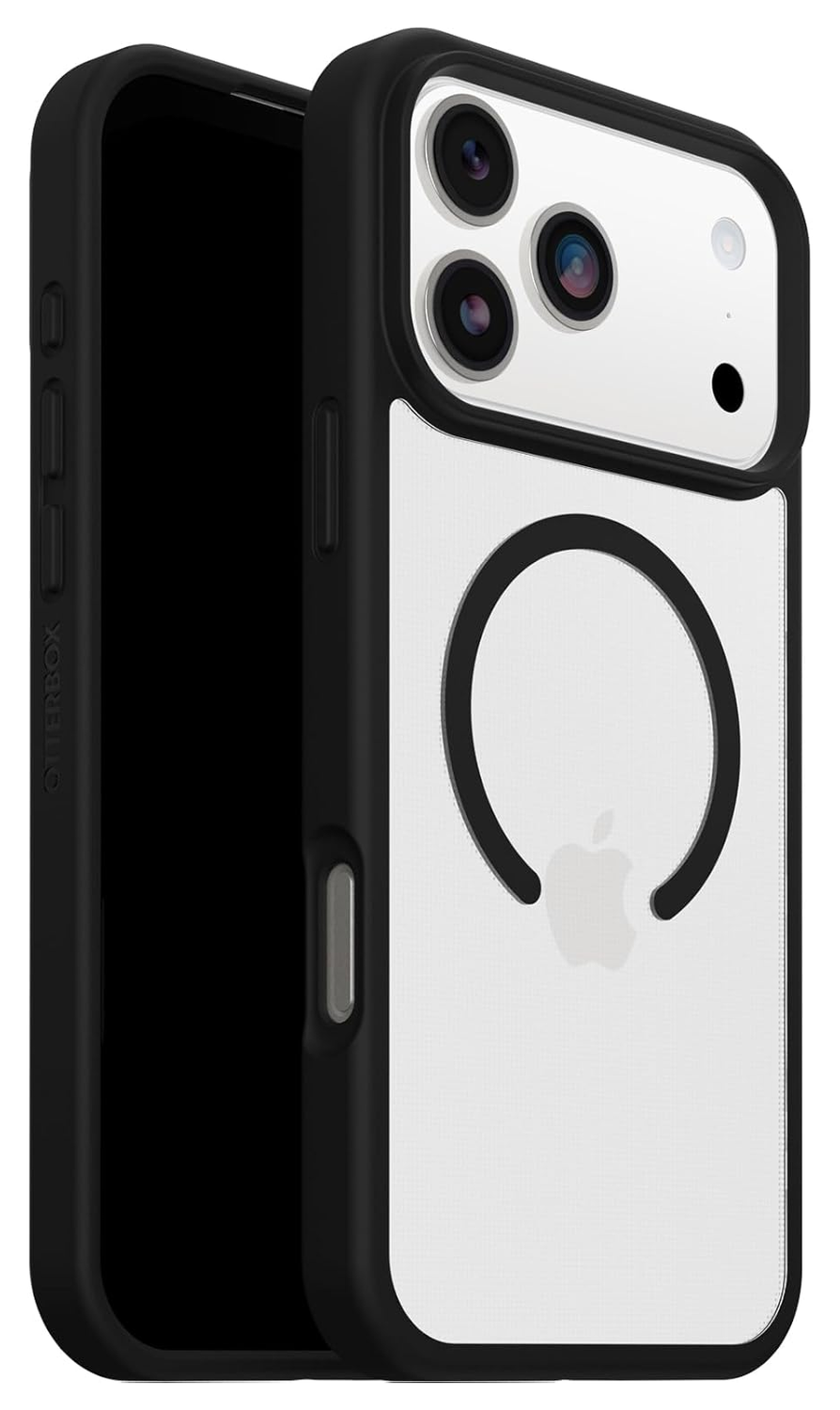 OtterBox React MagSafe Apple iPhone 17 Pro Max Hoesje Zwart Transparant afbeelding 1