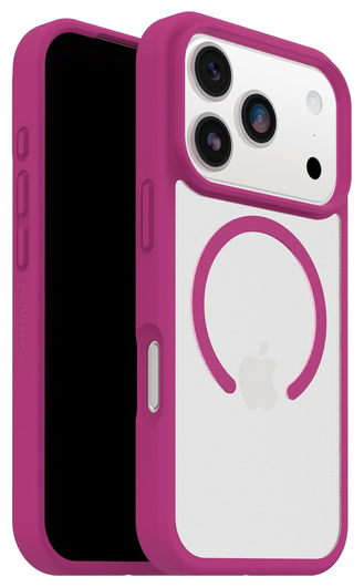 OtterBox React MagSafe Apple iPhone 17 Pro Max Hoesje Roze Transparant afbeelding 1