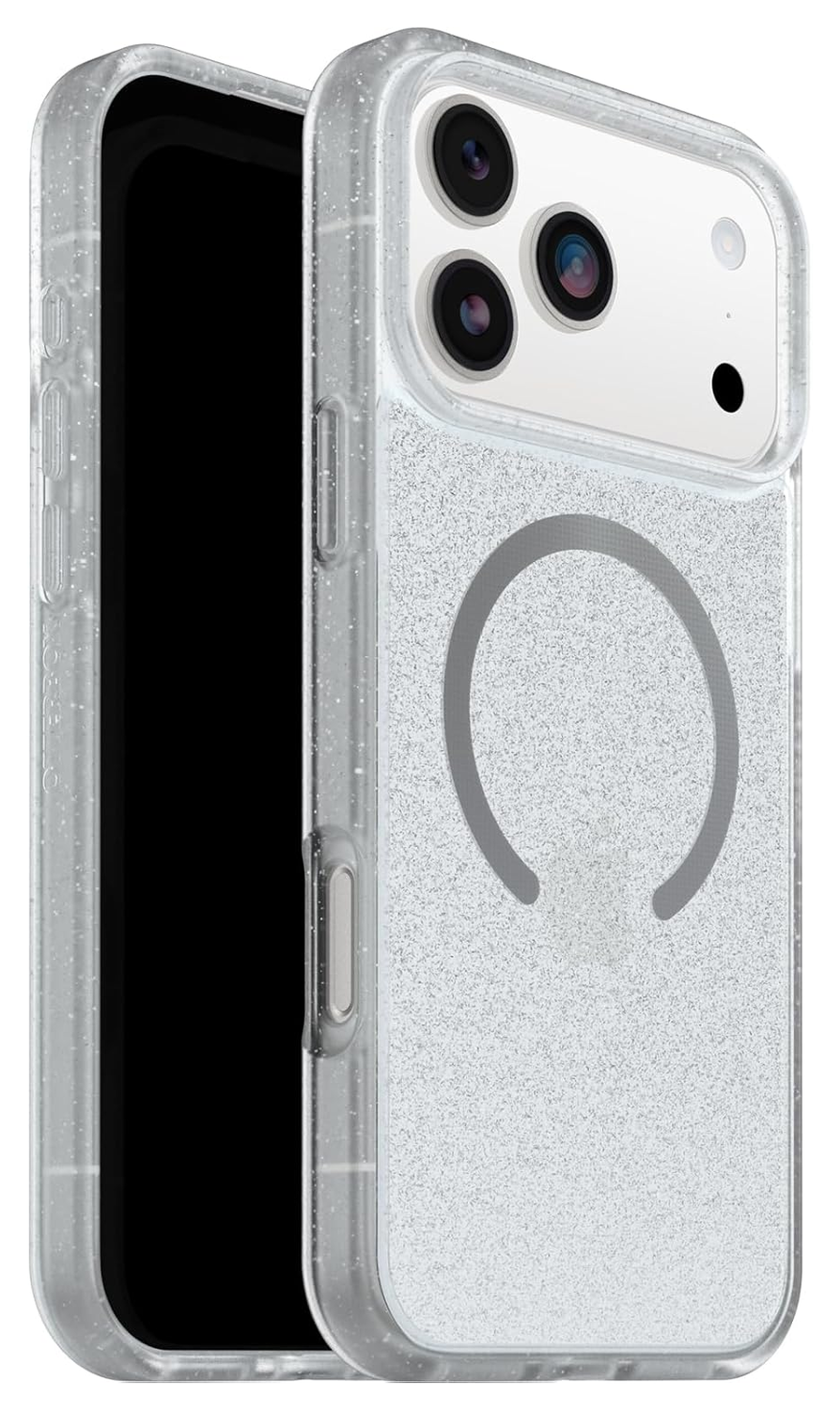 OtterBox React MagSafe Apple iPhone 17 Pro Max Hoesje Glitter Transparant afbeelding 1