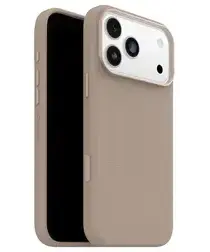 OtterBox Symmetry Cactus Leer MagSafe iPhone 17 Pro Max Hoesje Grijs afbeelding