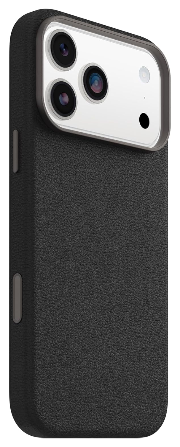 OtterBox Symmetry Cactus Leer MagSafe iPhone 17 Pro Max Hoesje Zwart afbeelding 4