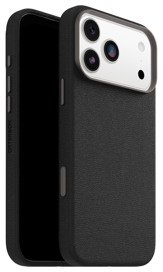 OtterBox Symmetry Cactus Leer MagSafe iPhone 17 Pro Max Hoesje Zwart afbeelding 1