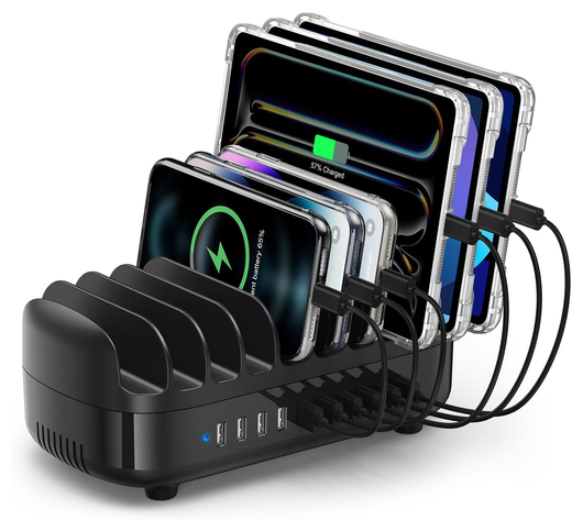 Orico USB-A Oplaad Station met 10 Poorten 120W met Smart Detect Zwart afbeelding 1