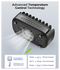 Orico USB-A Oplaad Station met 10 Poorten 120W met Smart Detect Zwart afbeelding 5