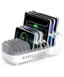 Orico USB-A Oplaad Station met 10 Poorten 120W met Smart Detect Wit afbeelding