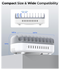 Orico USB-A Oplaad Station met 10 Poorten 120W met Smart Detect Wit afbeelding 3