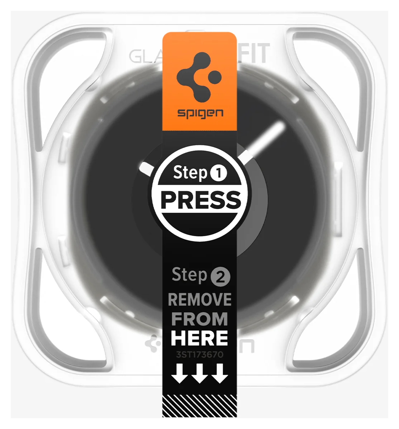 Spigen EZ Fit GLAS.tR Samsung Galaxy Watch 8 40MM Screen Protector 2-Pack afbeelding 2