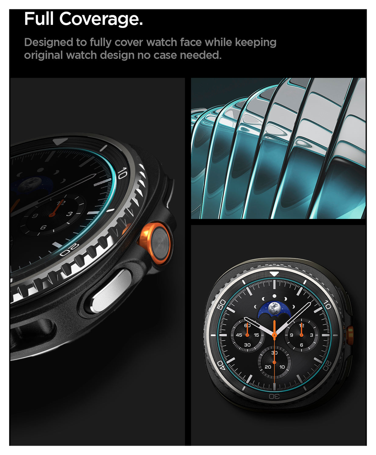 Spigen EZ Fit GLAS.tR Samsung Galaxy Watch 8 Classic Screenprotector 2-Pack afbeelding 6