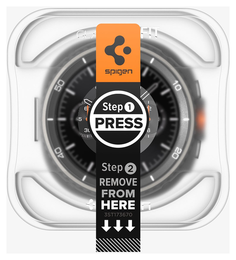 Spigen EZ Fit GLAS.tR Samsung Galaxy Watch 8 Classic Screenprotector 2-Pack afbeelding 2