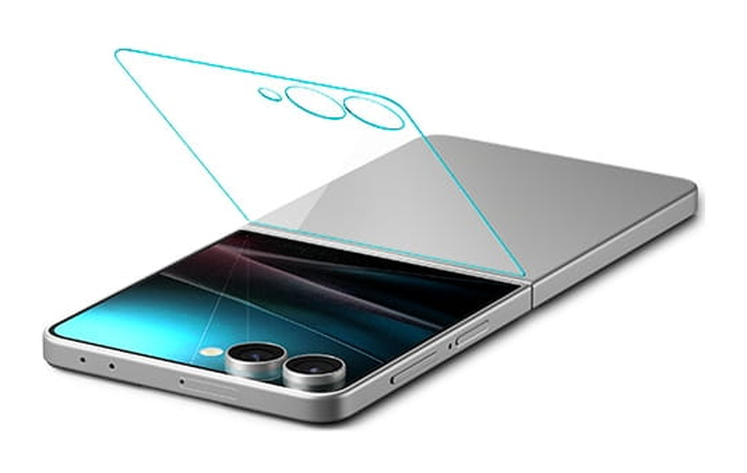 Spigen EZ Fit GLAS.tR Samsung Galaxy Z Flip 7 Screen Protector 1-Pack afbeelding 2
