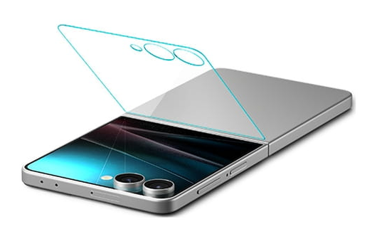 Spigen EZ Fit GLAS.tR Samsung Galaxy Z Flip 7 Screen Protector 1-Pack afbeelding 2