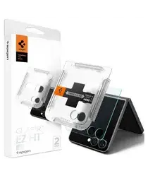 Spigen EZ Fit GLAS.tR Samsung Galaxy Z Flip 7 Screen Protector 2-Pack afbeelding