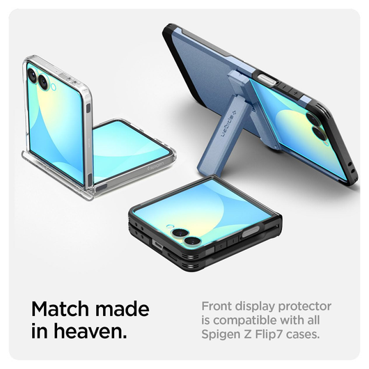 Spigen EZ Fit GLAS.tR Samsung Galaxy Z Flip 7 Screen Protector 2-Pack afbeelding 7
