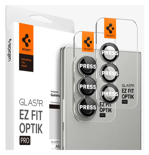 Spigen EZ Fit Optik Pro Samsung Fold 7 Camera Lens Protector zwart (2-Pack) afbeelding 1