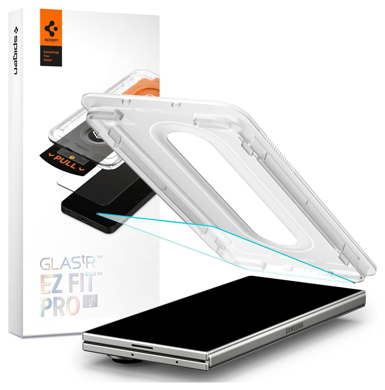 Spigen EZ Fit GLAS.tR Samsung Galaxy Z Fold 7 Screen Protector 1-Pack afbeelding 1