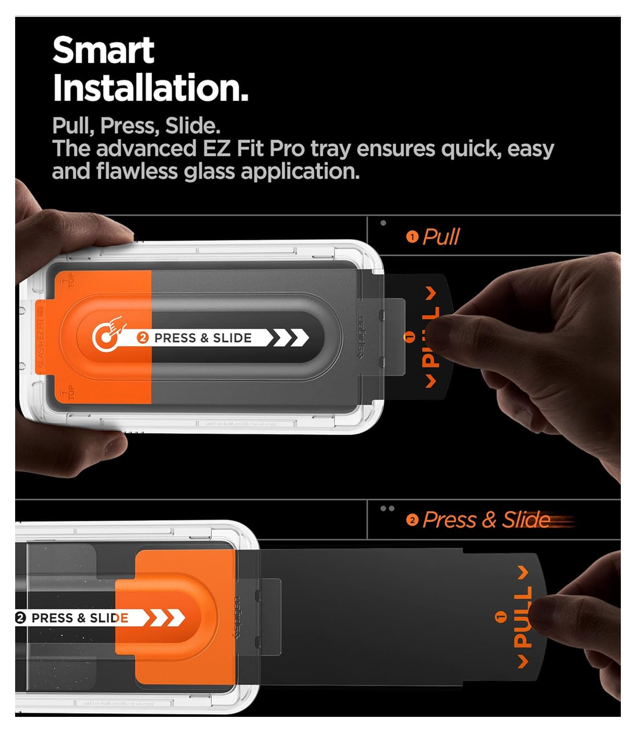 Spigen EZ Fit GLAS.tR Samsung Galaxy Z Fold 7 Screen Protector 2-Pack afbeelding 2