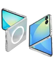 Spigen Air Skin MagFit Samsung Galaxy Z Flip 7 Hoesje MagSafe Transparant afbeelding