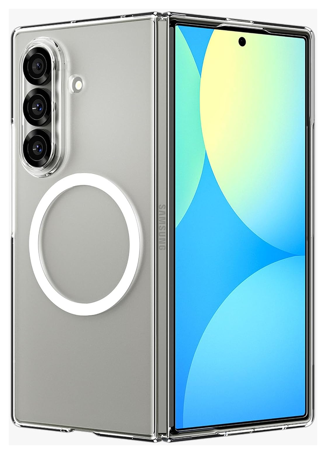 Spigen Air Skin MagFit Samsung Galaxy Z Fold 7 Hoesje MagSafe Transparant afbeelding 2