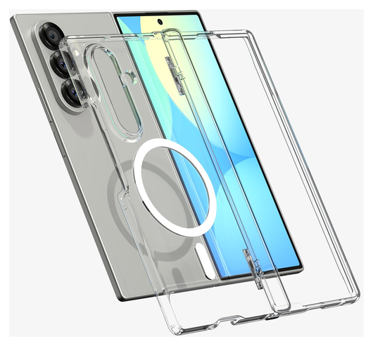 Spigen Ultra Hybrid MagFit Samsung Galaxy Z Fold 7 Hoesje MagSafe Wit afbeelding 11