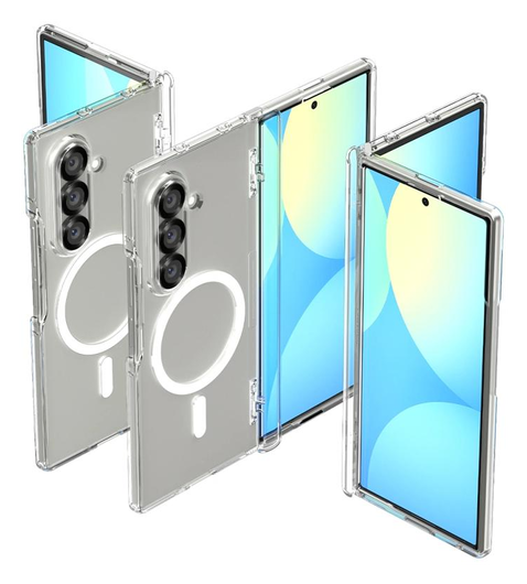 Spigen Ultra Hybrid MagFit Samsung Galaxy Z Fold 7 Hoesje MagSafe Wit afbeelding 2