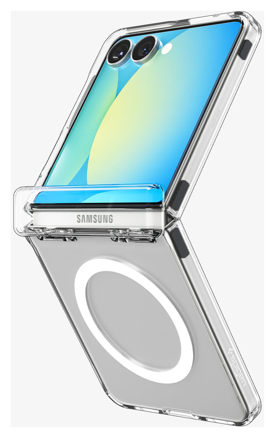 Spigen Ultra Hybrid MagFit Samsung Galaxy Z Flip 7 Hoesje MagSafe Wit afbeelding 15